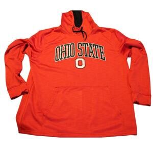 Ohio State Authentic Apparel "Buckeyes" Shirt Mens XL Red Hoodie Long Sleeve